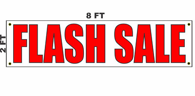 FLASH SALE Banner Sign 2x8