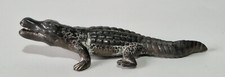 Antique Vintage Metal Crocodile Figure