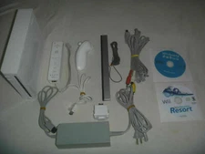 Nintendo Wii White System Console Complete With Wii Sports & Wii Sports Resort