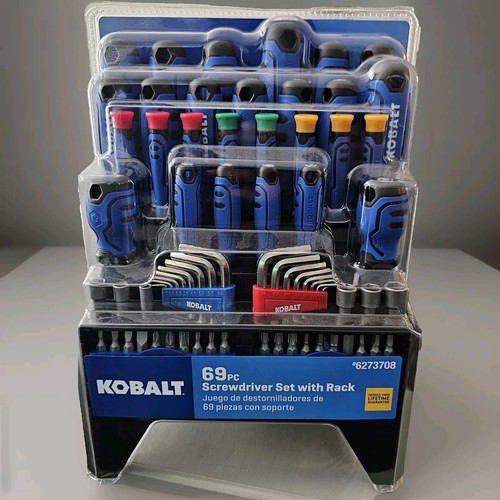 Kobalt 69-teiliges Schraubendreher-Set mit Gestell magnetisch Multi-Bit - neu