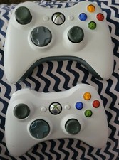 2 Xbox 360 Controller USED FOR PARTS Only