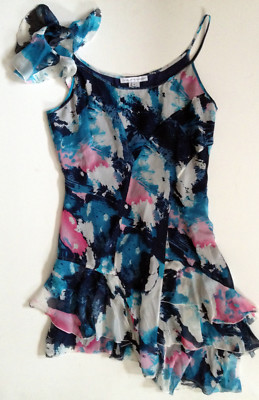 charlotte ronson silk dress Charlotte Ronson size 6 silk fun printed party dress. NWT