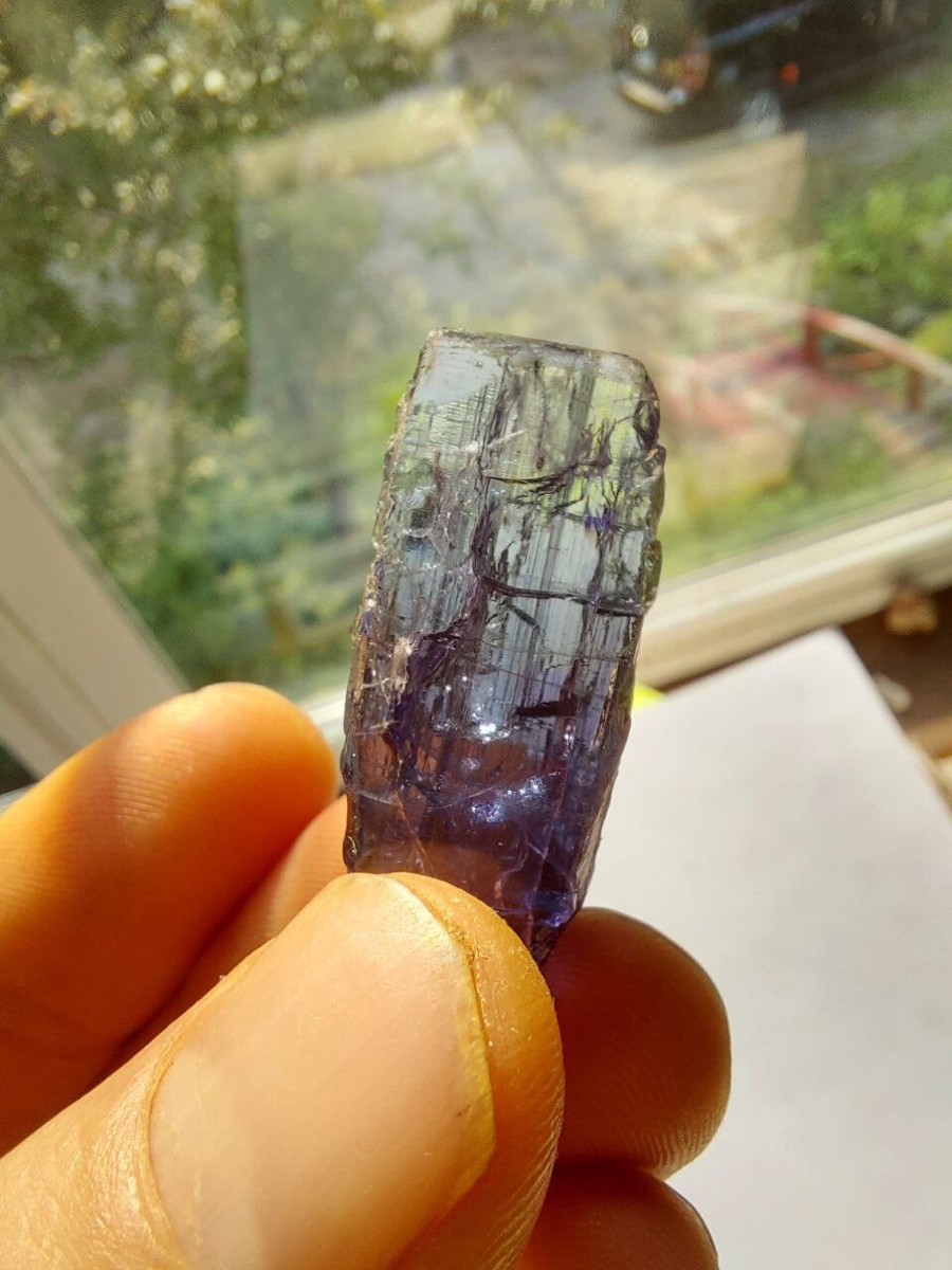A+ Natural Tanzanite Crystal LARGE PIECE Merelani Hills