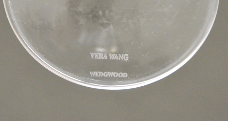 Bicchieri Calici Vino Bianco Molato VERA WANG WEDGWOOD 2 Pezzi in Cristallo, fotografia 7 di 7