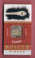 2009-10 Upper Deck UD Champ's Champs Museum Pieces Mini Auroch Vertebra