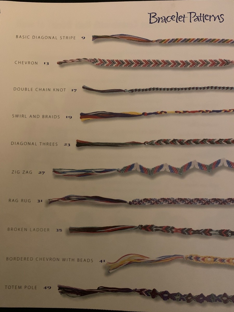 Bracelets Net Fishbone Chevron Bracelet Pattern Zig Zag Color