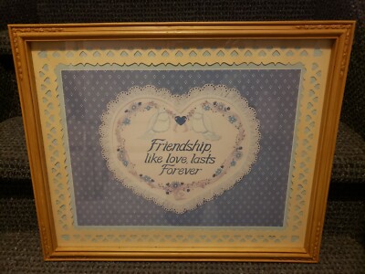 Friendship Like Love Lasts Forever  Framed Double Matted  Print