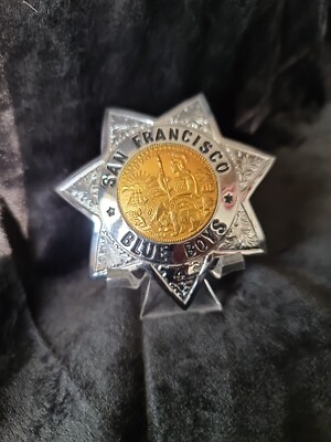   Original US Badge ''San Francisco'' Blue Boys  mit Hallmark ''The Ed Jones Co.''