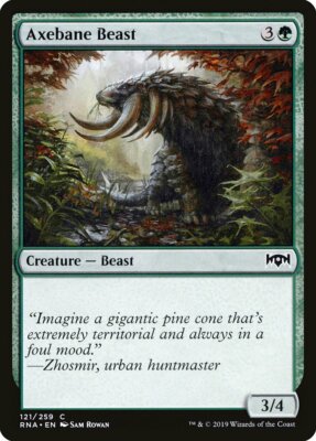 Magic MTG TCG Ravnica Allegiance 2019 Axebane Beast 121/259