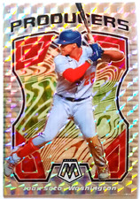 Juan Soto 2021 Panini Mosaic Producers Green Red & Silver Mosaic Prizm #P-6 Mets