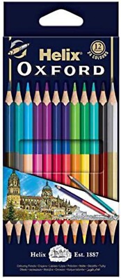 Oxford 7'' Farbstifte Duo Spitze - 12er Pack - zweiseitig, lebendige Farben