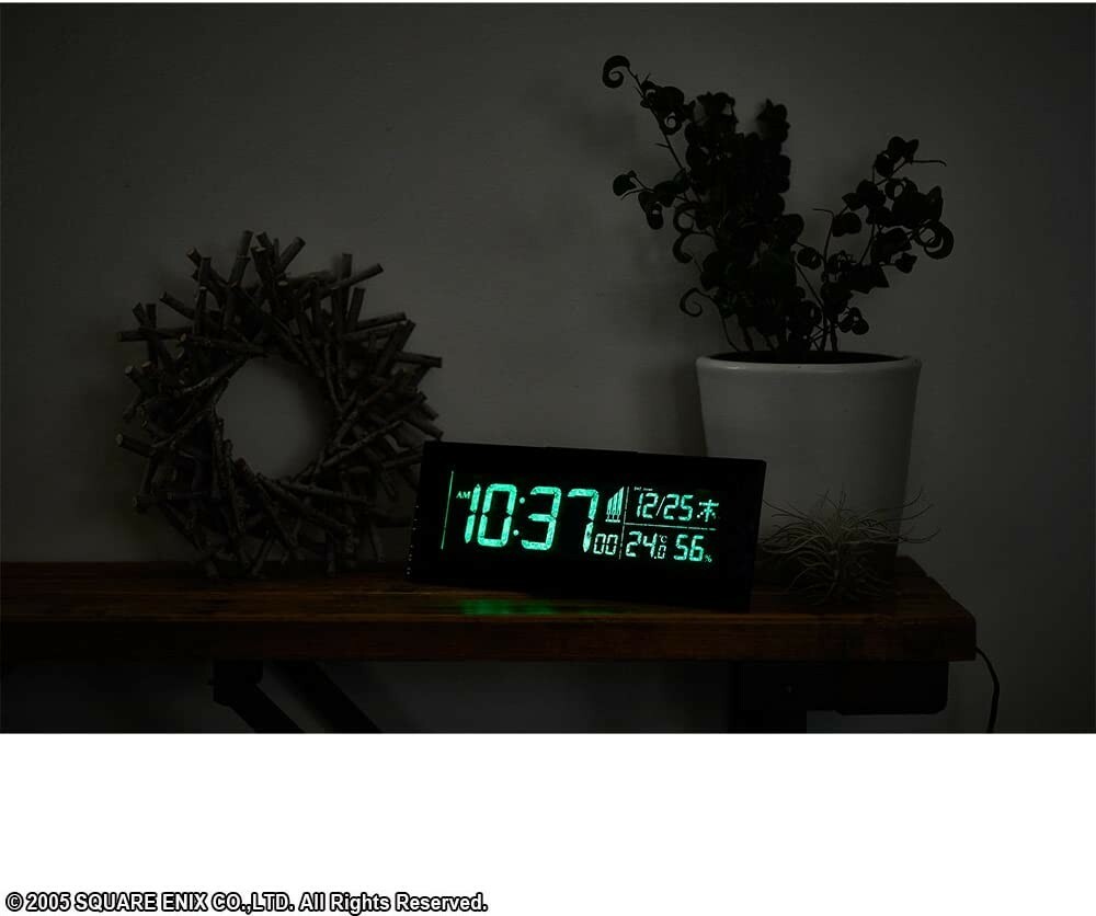 【未開封】ファイナルファンタジー7AC デジタルクロック Cloudy Wolf Square Enix Japan Final Fantasy VII Advent Children Digital