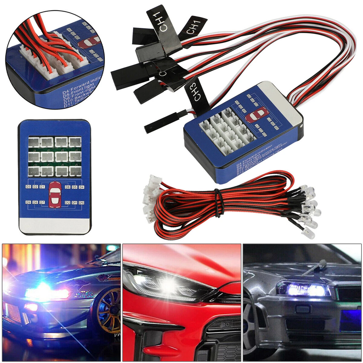 Led lights for sales rc cars and trucks