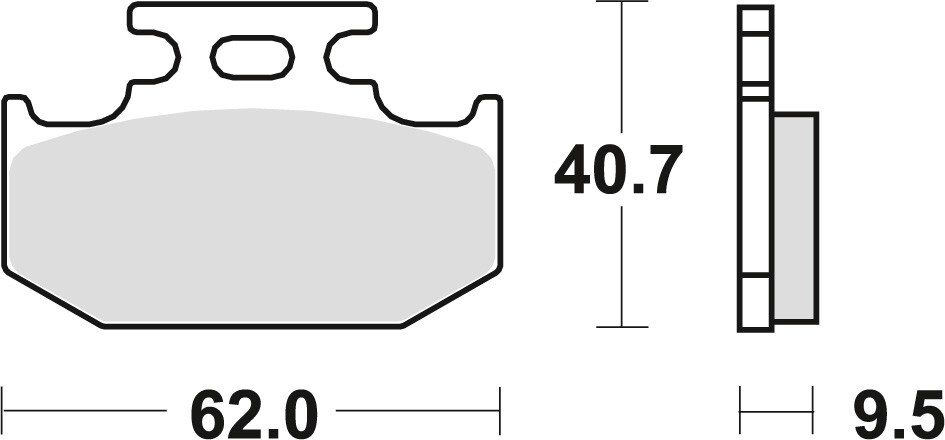 Plaquettes de frein KH152/2 Sinter Offroad pour moto Kawasaki KX 125 1989-1994 en métal fritté