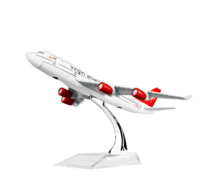 Modelo De Avión De Metal 1:400 16cm Virgin Uk Boeing 747 Réplica De Metal Modelo De Aviación De - Foto 8