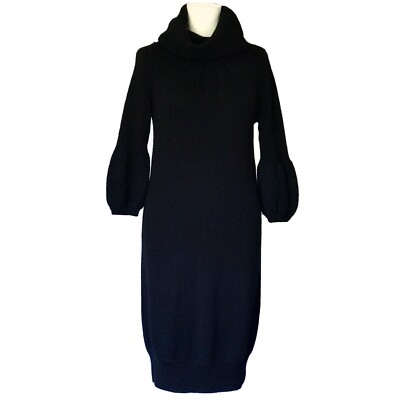 cowl neck sweater dress black Autumn Daze Black Cowl Neck Long Sleeve Sweater Dress