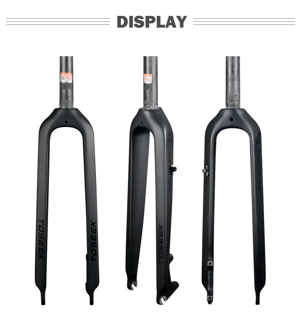 Carbon Fiber Mountain Bike Rigid Fork Disc Brake 26/27.5/29er
