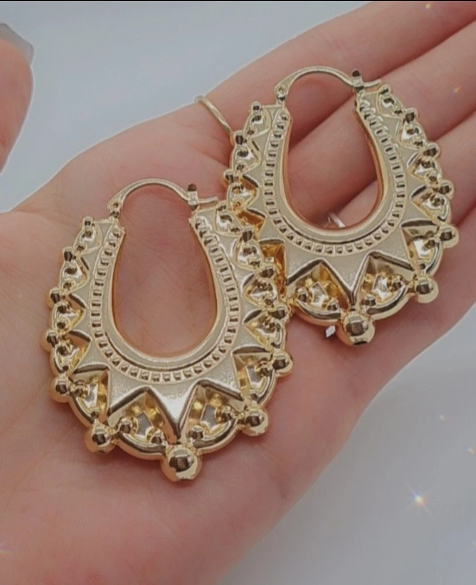 Gypsy style 2024 creole earrings