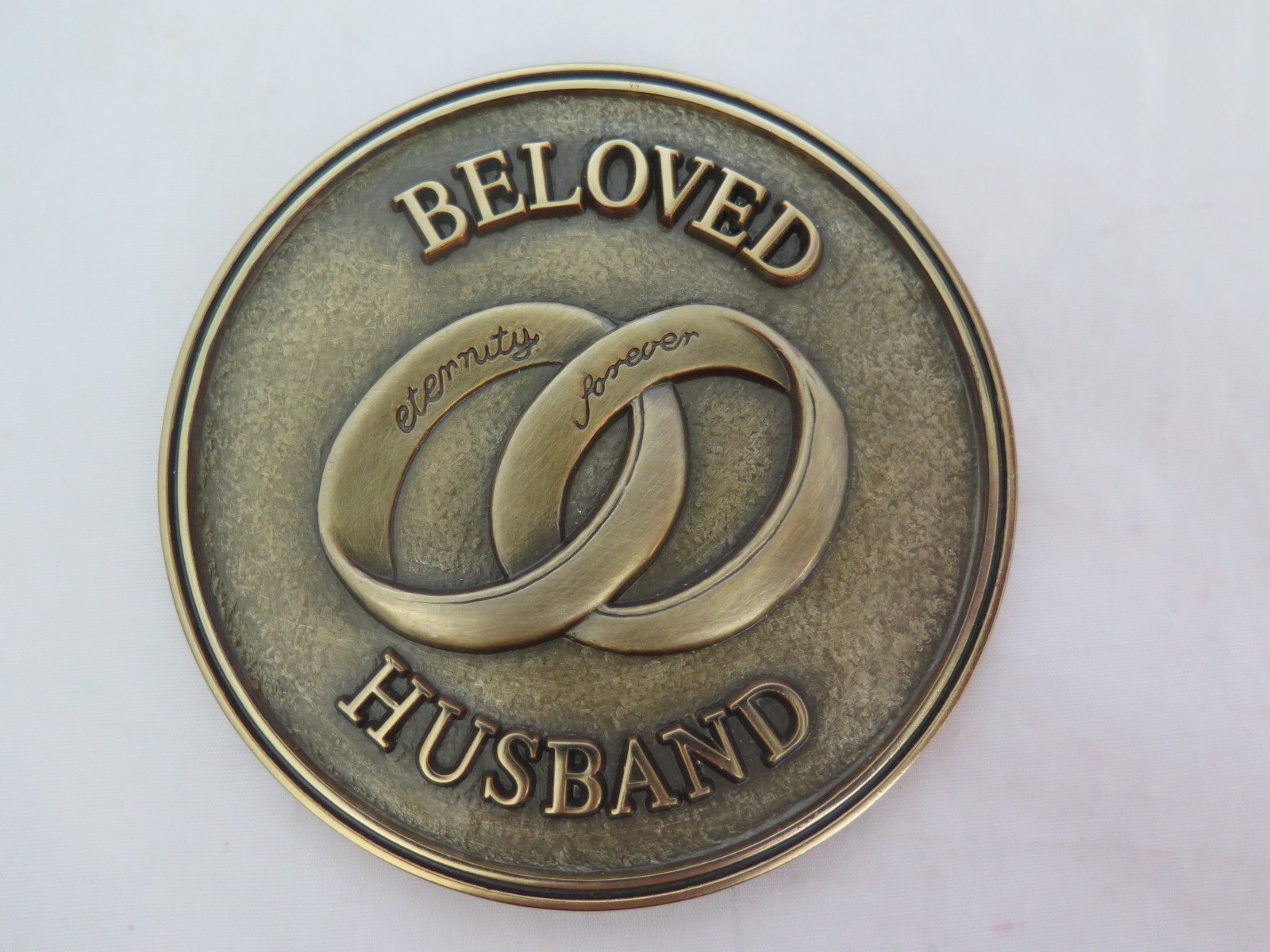 Batesville LifeStories Medallions Bronze Casket Magnet - Beloved Husband - b10