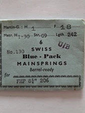 NOS FHF 206  Mechanical Watch MainSpring