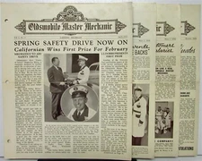 1936 Oldsmobile Master Mechanic Bulletins Lot of 4 Apr May Jun Aug Original