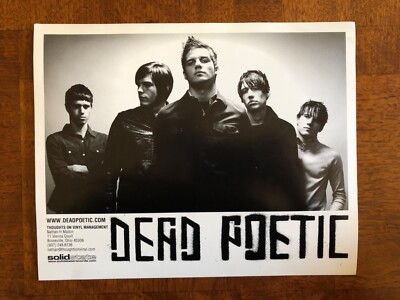 DEAD POETIC Indie Music Group RARE 10x8 PRESS PHOTO