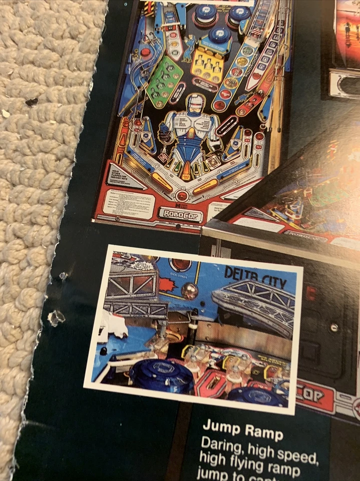 Original ad 11- 8.5” Robocop Robo Cop Data East Pinball ARCADE  GAME FLYER - Image 2 of 3