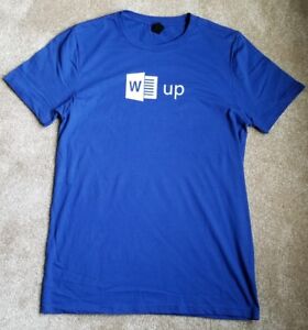 Brand New Microsoft Office Word Up Graphic T Shirt W Word Logo Nerdy Gift T Ebay