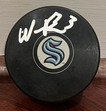 Will Borgen Autographed Signed Seattle Kraken Logo Puck