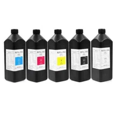 6*1000ML LED UV Ink For 1390 DX5 DX7 R1900 R2000 R1800 TX800 CKMY WH GLOSS