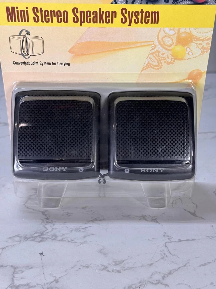 Sistema de altavoces Sony SRS-7 para Walkman Clear Sound Mini sistema de juntas NUEVO SELLADO Foto 2 de 4