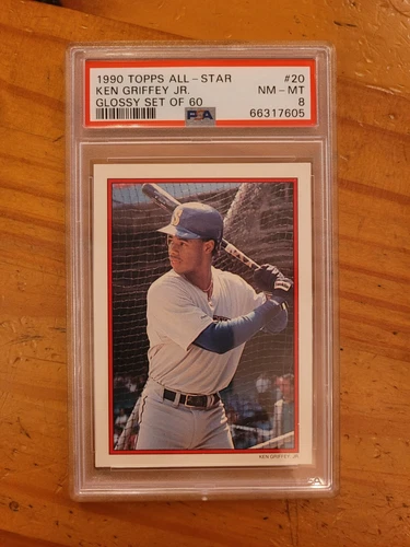 1990 Topps All Star Glossy #20 Ken Griffey Jr 2nd Year Card PSA 8 NM-MT HOF