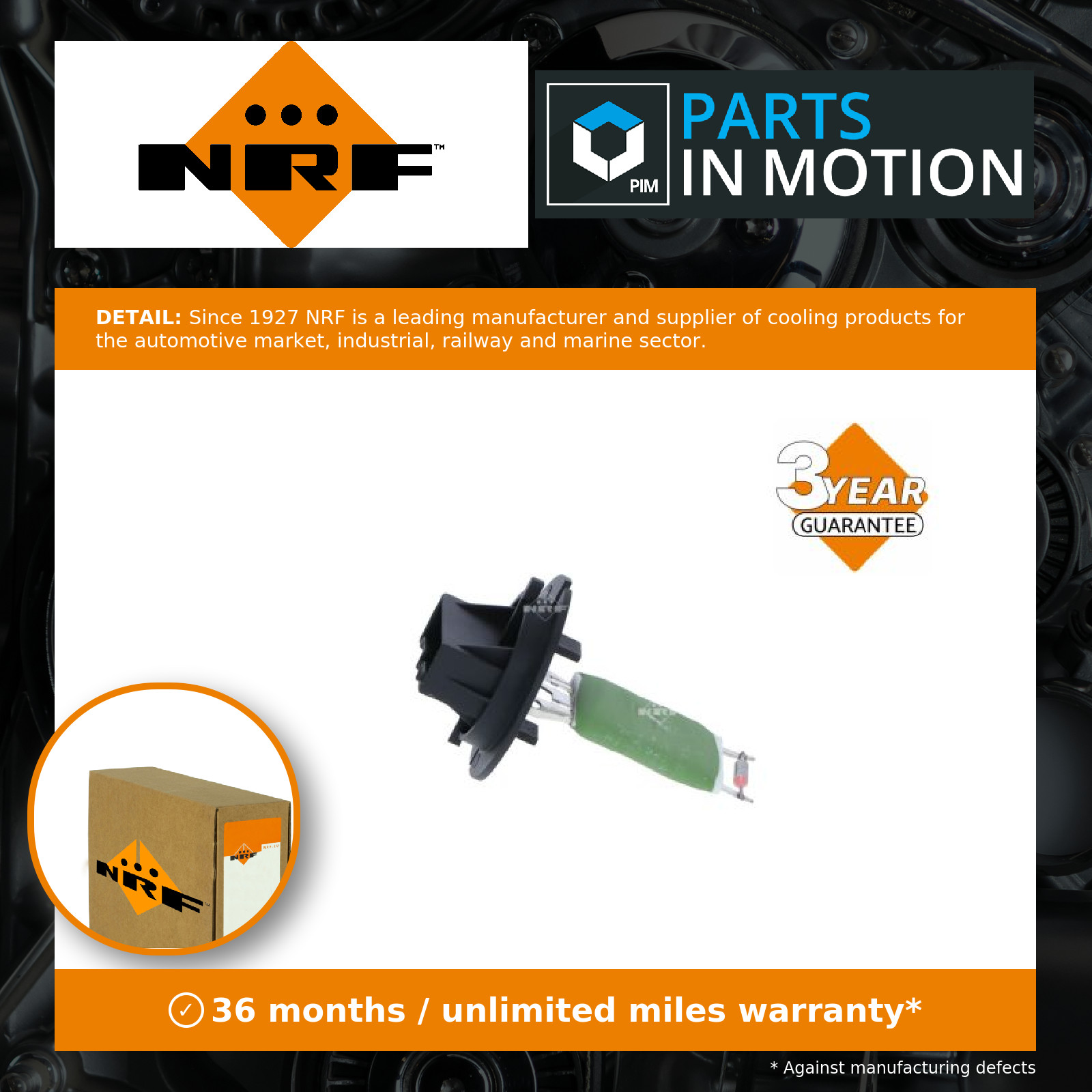 Heater / Blower Resistor fits CITROEN C3 Mk1 1.4D 2002 on Regulator Rheostat NRF - Image 12
