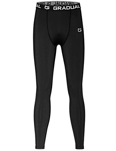 Jungen Kompressionshose Jugend Thermo Basisschicht Fleece Strumpfhose Small schwarz - Bild 3 von 6