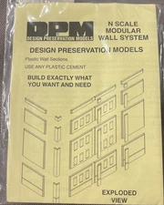 Design Preservation DPM N Modulars System Two-Story Blank Wall pkg(3) 60121