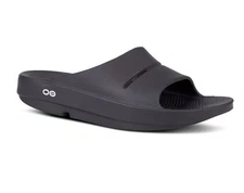 OOFOS Ooahh Black Recovery Comfort Slides Sandals Men’s 10 Women’s 12