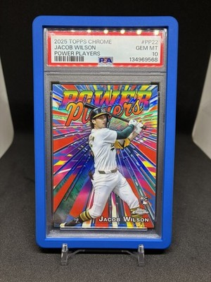 2025 Topps Chrome - Power Players Jacob Wilson #PP-22 (RC) PSA 10 GEM MINT