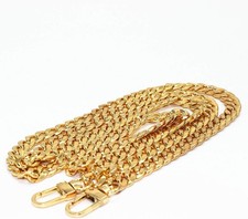 WEICHUAN 47"/120cm Gold Iron Flat Chain for Handbag Shoulder Bag Crossbody Bag P