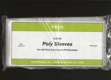 Poly First Day Cover Sleeves - 100ct - #404