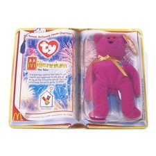 TY McDonald's Teenie Beanie - MILLENNIUM the Bear 2000 - 1st Day  5 inch -New