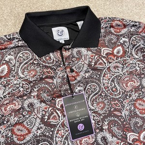 kilburne finch dress shirts Kilburne-Finch Red/Blue Paisley Easy Care Long Sleeve Dress Shirt Size 2XL New