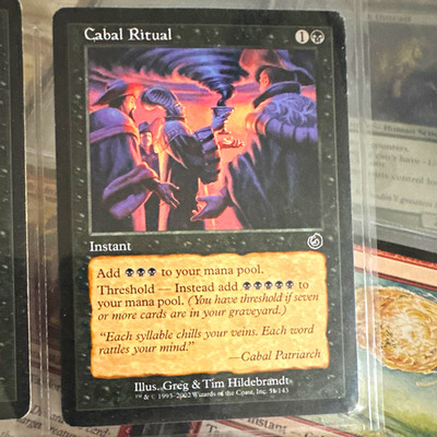 Wizards of the Coast MTG Cabal Ritual 51 Torment Common Black EN 2002