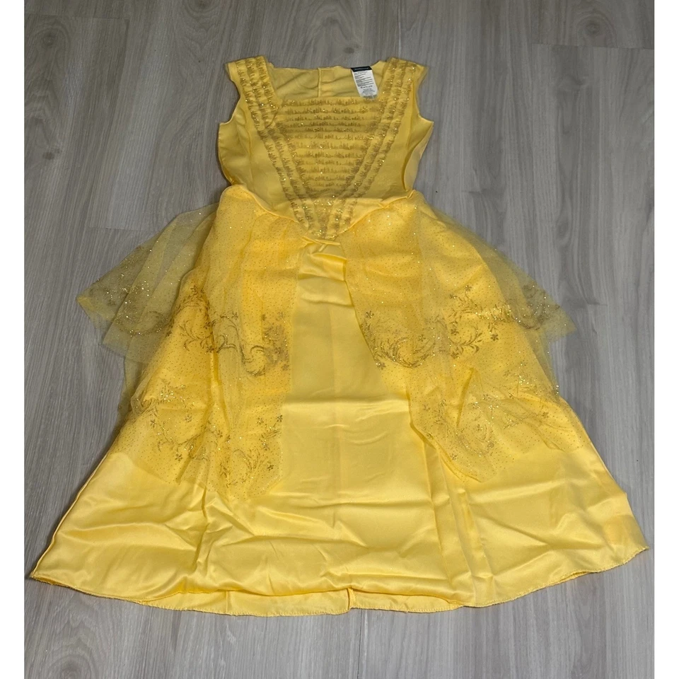 DisneyPrincesa La Bella y la Bestia Campana Vestido de Salón Niñas Talla M (7-8) T Foto 3 de 4