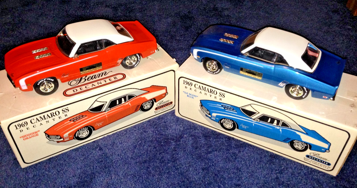 Jim Beam car decanters - 1969 Chevrolet Camaro SS set of two | eBay