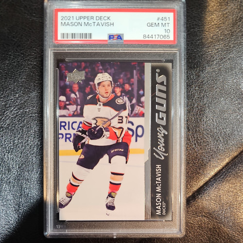2021 Series 2 Young Guns Silver Foil Mason McTavish #451 PSA 10 GEM MT Rookie RC