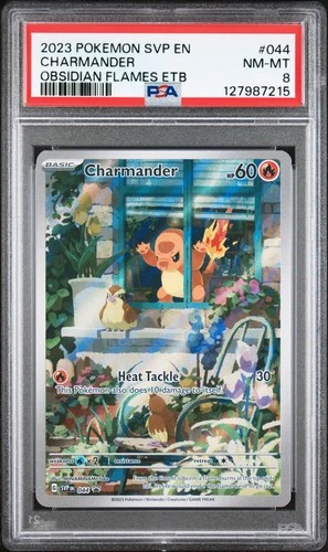 2023 POKEMON SVP EN-SV BLACK STAR PROMO #044 CHARMANDER PSA 8