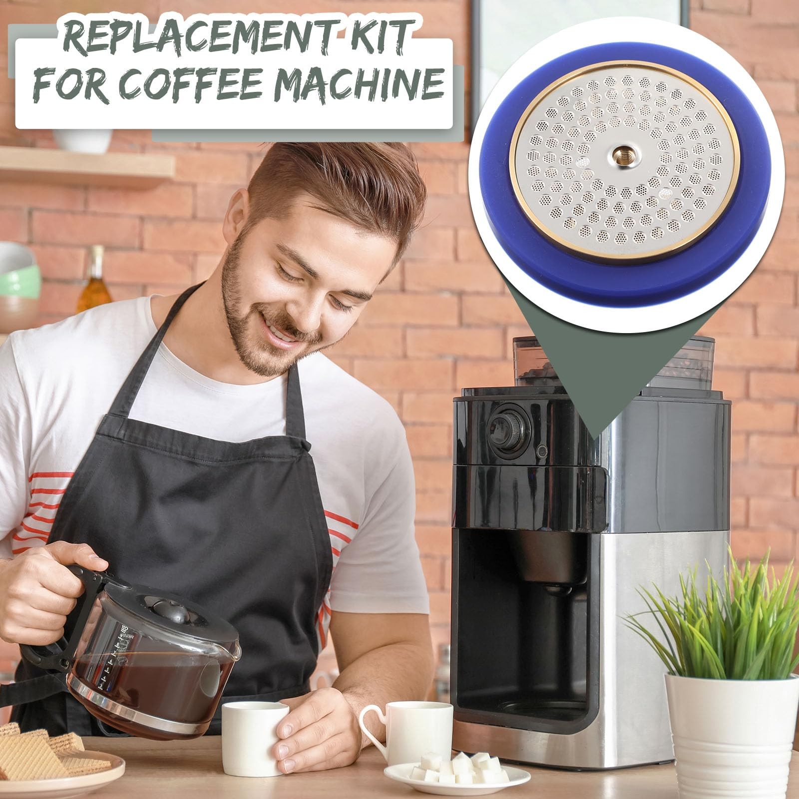 Brass Tune up Kit Compatible with Gaggia Classic Ga200im Precision Shower Scr...