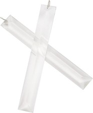 30pcs Chandelier Crystal Bar Strips Replacement with Metal Clips 5.9in