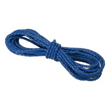 Cavo in pelle intrecciato tondo 3 mm per gioielli artigianali, blu navy (3 iarde)