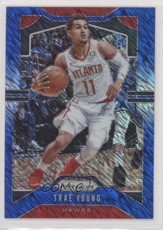 2019-20 Panini Prizm FOTL FOTL Blue Shimmer Prizm Trae Young #31 4f5
